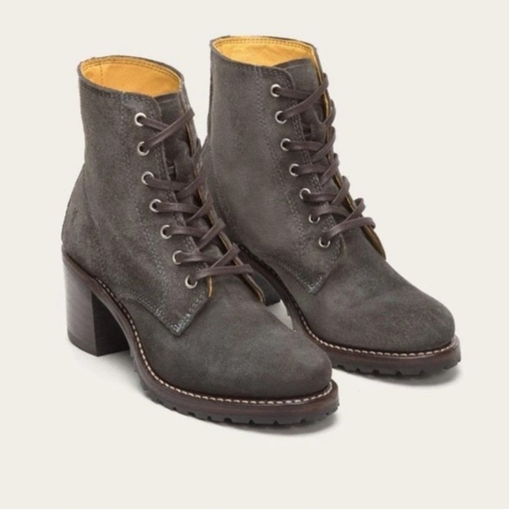 Frye Sabrina Lace-Up Boots